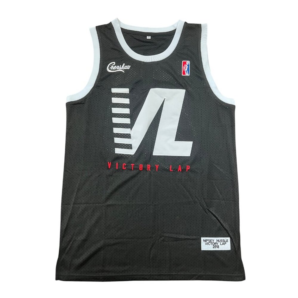 Rolling 60's Nipsey Hussle Victory Lap Basketball Jersey Black Stitched